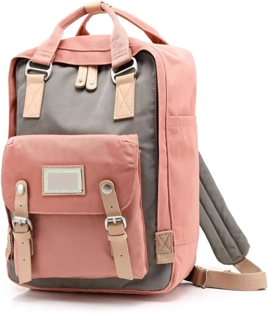 Traveling Bag，Pure Cotton Canvas Leather Bag，Retro Bag，Sports Camping Backpack(27)