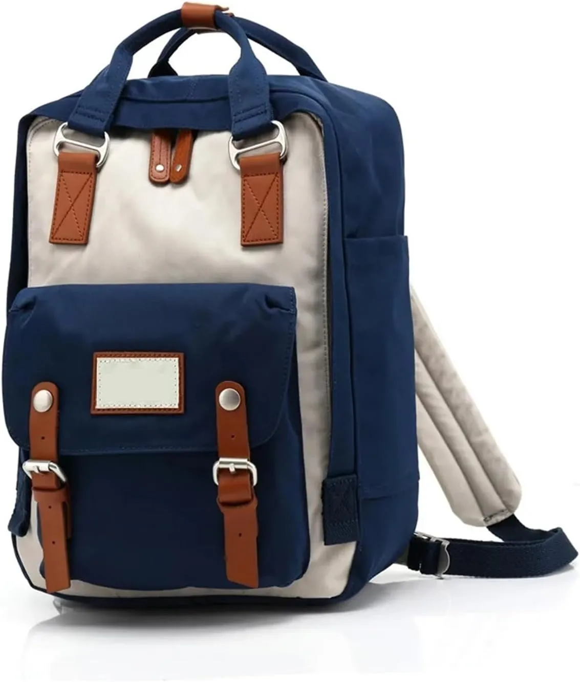 Traveling Bag，Pure Cotton Canvas Leather Bag，Retro Bag，Sports Camping Backpack(27)