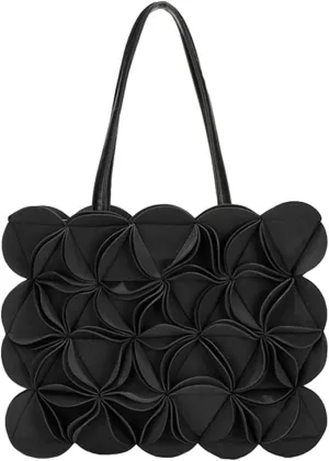 Trendy Tote Bags for Women 3D Floral Top-handle Handbags Ladies Purse Designer Large Shoulder Bag