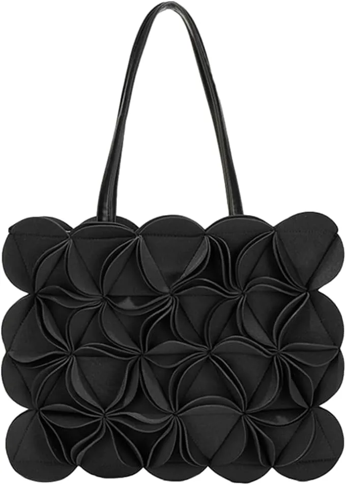 Trendy Tote Bags for Women 3D Floral Top-handle Handbags Ladies Purse Designer Large Shoulder Bag
