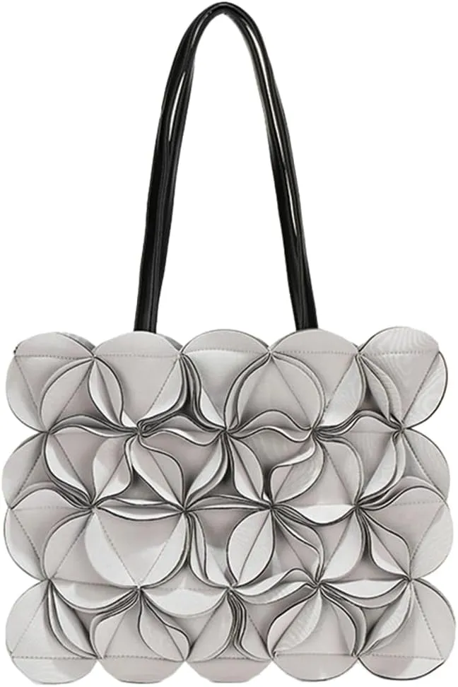 Trendy Tote Bags for Women 3D Floral Top-handle Handbags Ladies Purse Designer Large Shoulder Bag