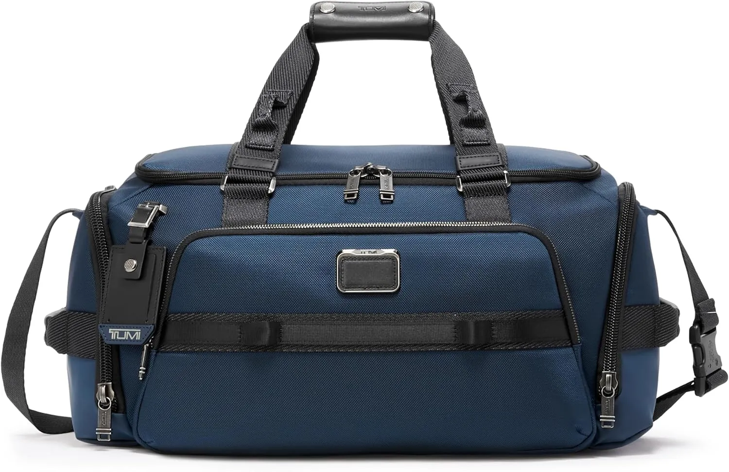 TUMI - Alpha Bravo Mason Duffel - Medium Travel Duffel Bag - With TUMI Tracer - Overnight Bag - 11.0" X 19.5" X 10.3" - Navy