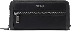 TUMI - Voyageur Zip-Around Continental - Durable Cash & Card Holder - Aesthetic Travel Wallet for Women - Gift Box Included - Black/Gunmetal