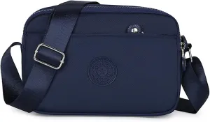 UERRUAM Crossbody Bags for Women Small Purse with Multi Pockets and Compartments Cute Nylon Shoulder Bag Lightweight