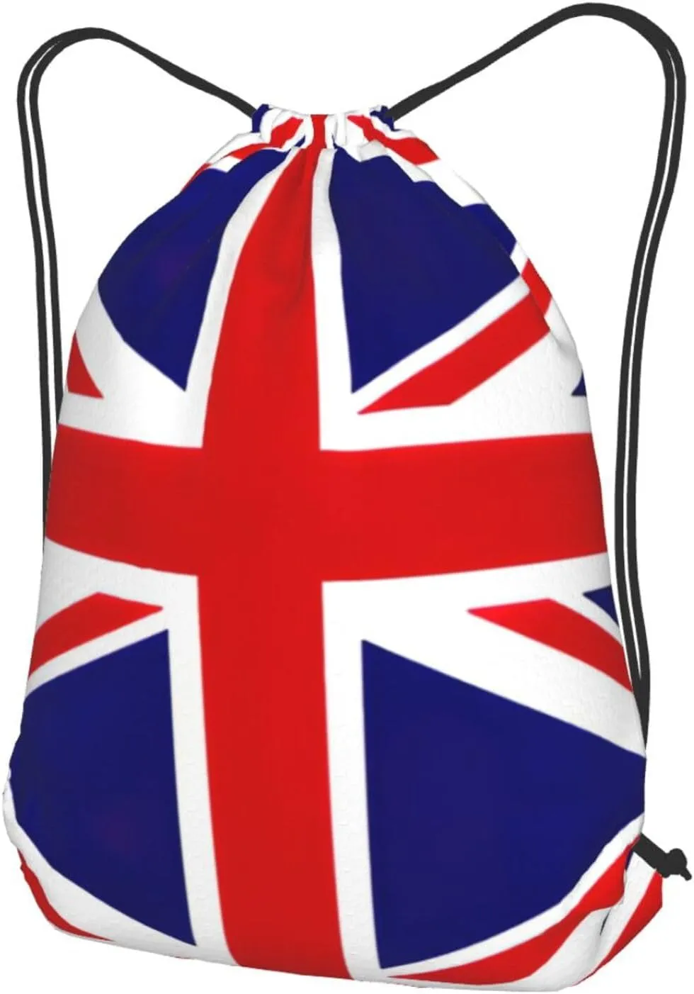 Uk Flag Print Drawstring Backpack Bag, Men'S Women'S Shopping Yoga Swimming Travel Sports Backpacks