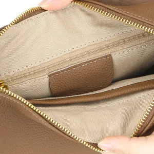 Underarm Chain Shoulder Bags, Luxury Minimalist Handbag Top Layer Leather Crossbody Bag, for Women, One Color, One Size