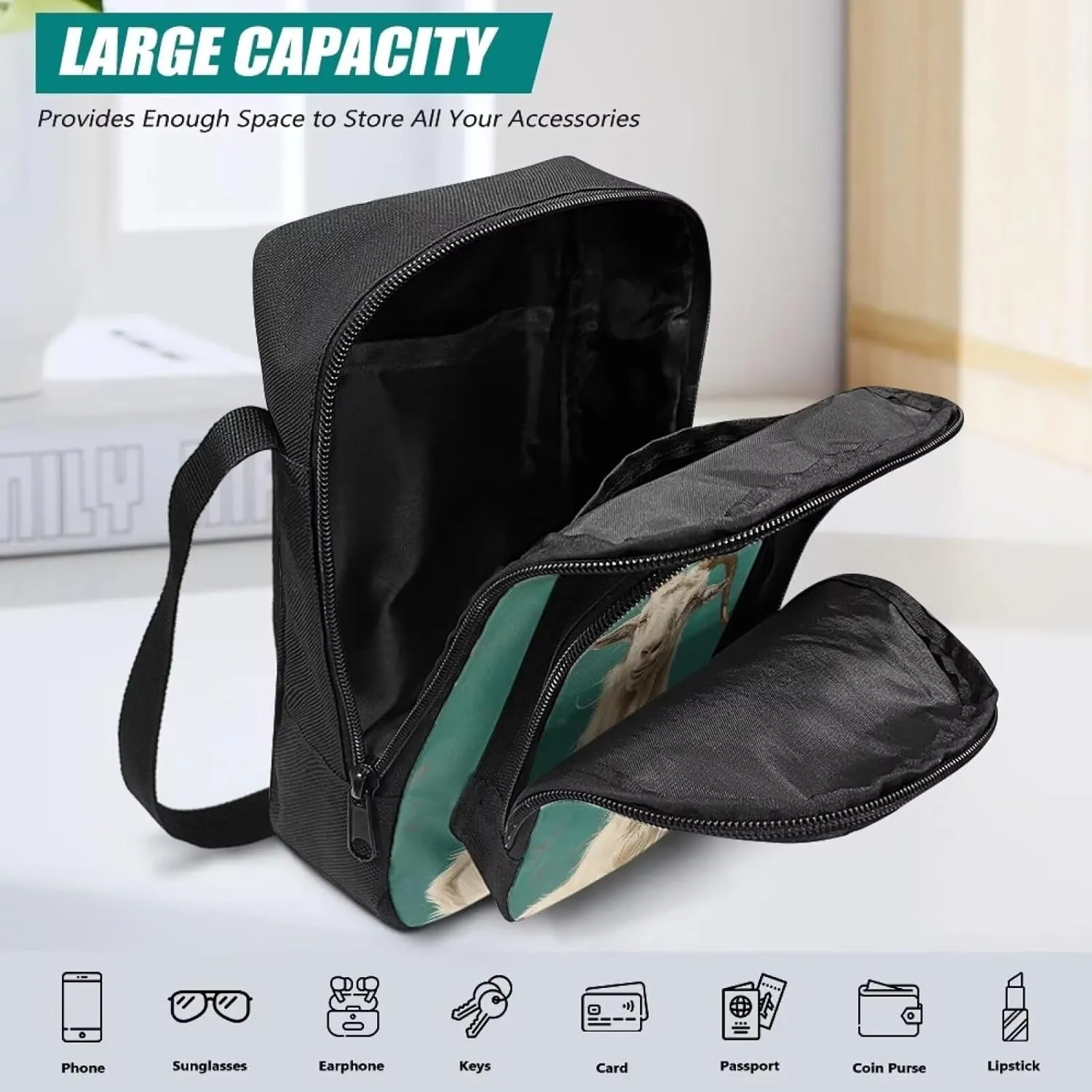 Uourmeti Cross Body Cell Phone Pouch Shoulder Purse Bag for Women Travel Sling Bag