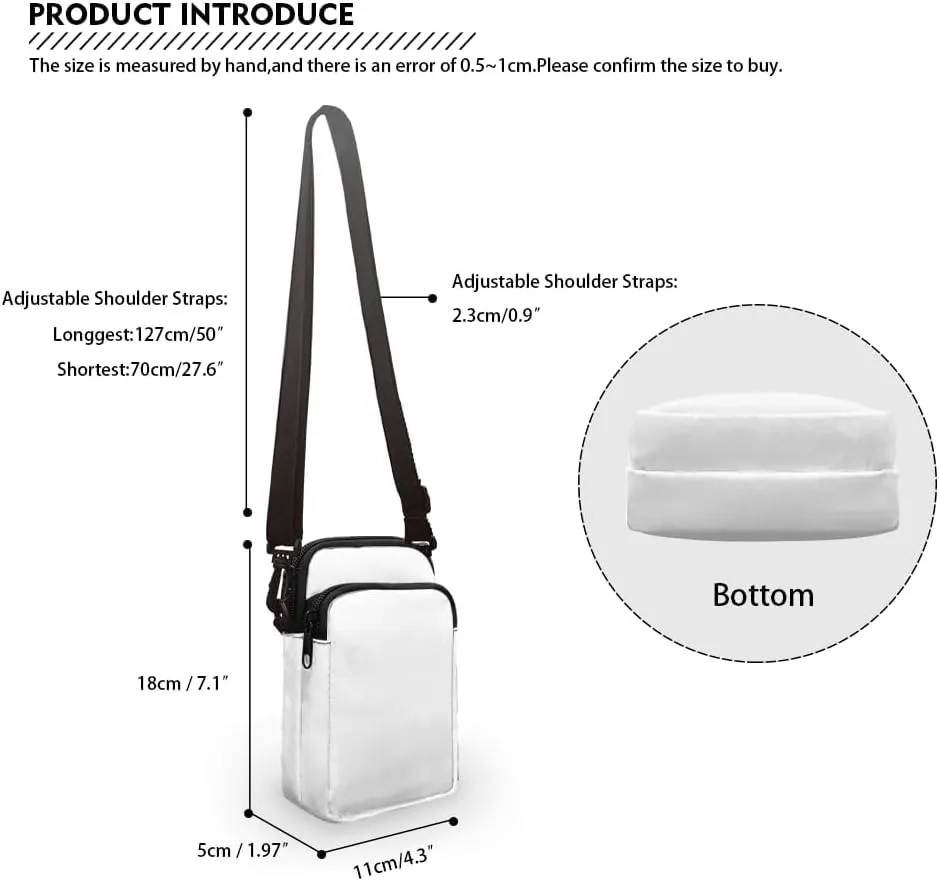 Uourmeti Women's Crossbody Handbag Small Cell Phone Bag for Women Shoulder Purse