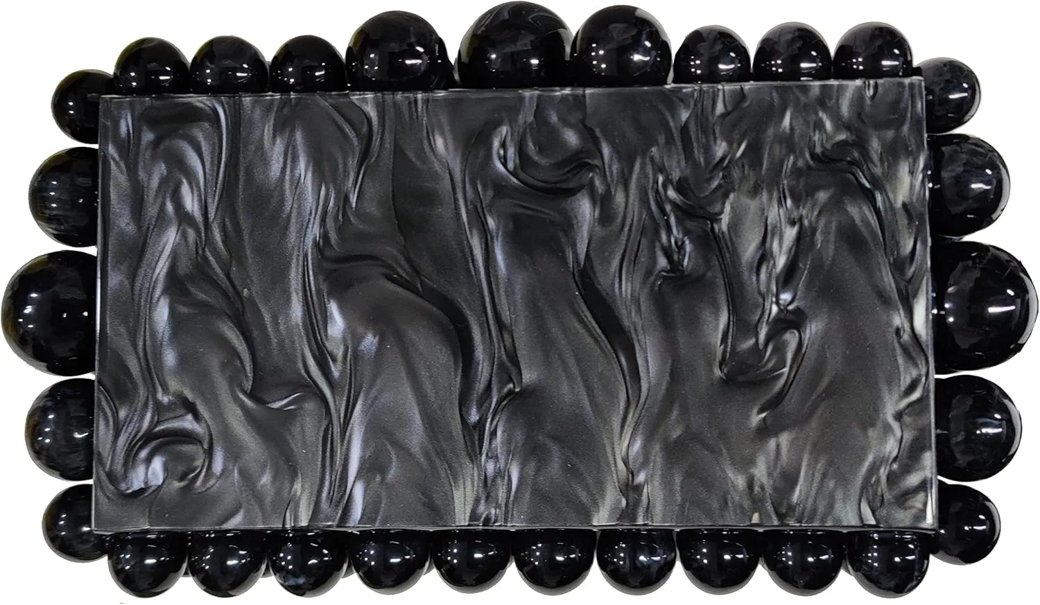 URAWOW Acrylic Evening Handbag Beads Bag for Women Graceful Shoulder Bag Satchel Marble Clutch Purses for Wedding Party 2023