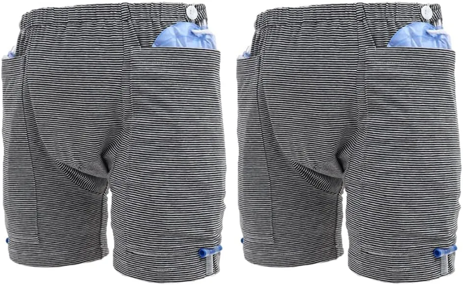 Urine Bag Pants, Incontinence Care Trousers Catheter Underwear for Elderly, Urinate Drainage Bag Pants Abdominal Surgeries Patient, Ostomy Drainage Bag Care Pants, Incontinence Care Pant