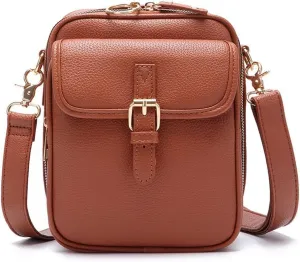 Urvashi Crossbody Leather Bag, Collaboraten1 Crossbody Leather Bag Anti Theft Small Crossbody Sling Bags for Women