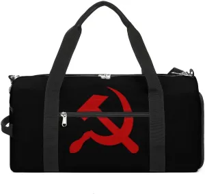 USSR Hammer Logo Gym Duffle Bag Waterproof Travel Bag Small for Sports and Weekend Getaway