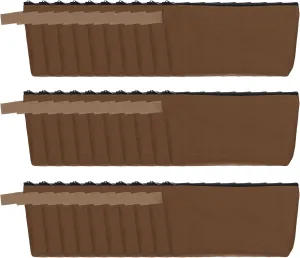 uxcell Canvas Makeup Bags, 30 Pcs Travel Cosmetic Bags Bulk, Multipurpose Plain Toiletry Zipper Pouches Blank DIY Craft Bags Pencil Bag for Women Teens, Brown
