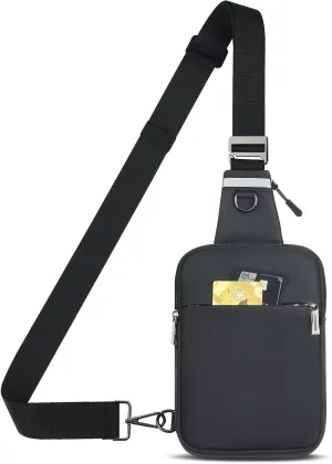VADOO Sling Bag, Small Crossbody Bag with RFID Blocking for Women and Men, Lightweight Chest Phone Mini Bag for Travel Casual
