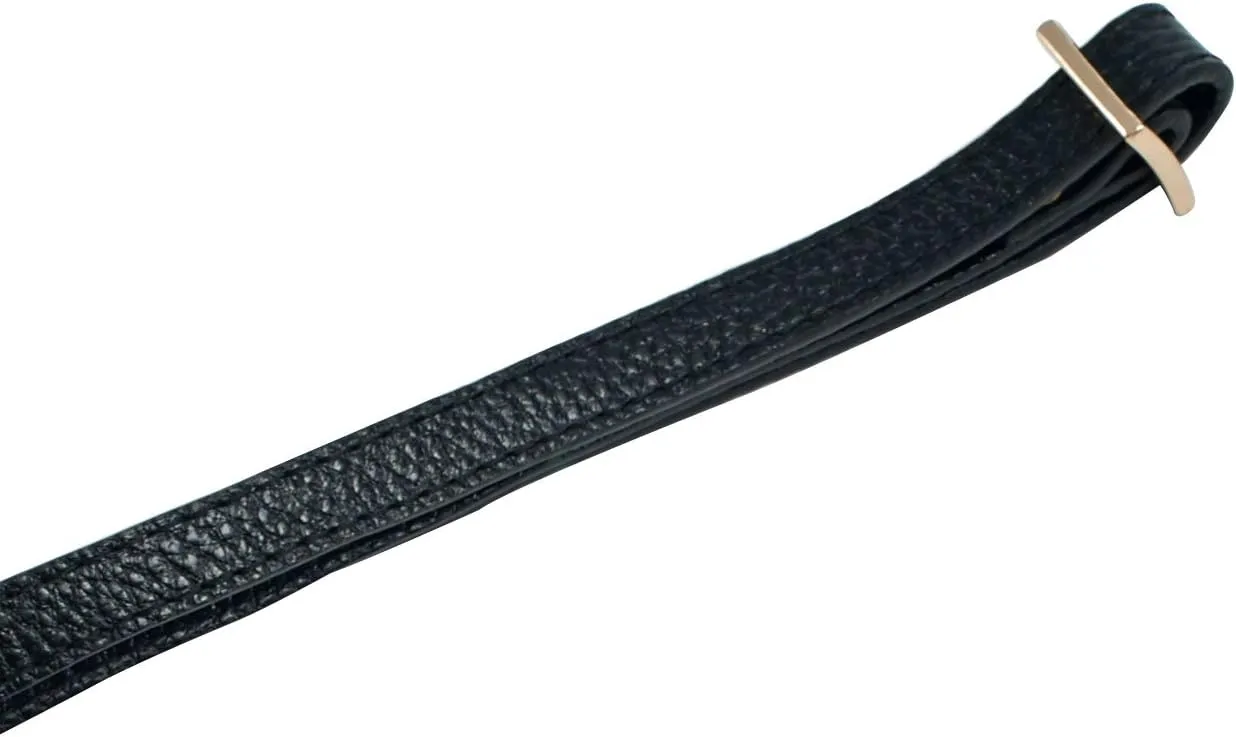 VanEnjoy Full Grain Leather Adjustable Replacement Strap Cross Body Bag Purse, 26-51" Long,0.47“Wide