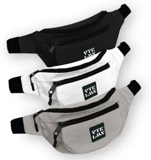 Vatkalimon Black, White and Grey Fanny Pack Set. Men's Crossbody Bag Belt Beg For Women Gym Essentials Women Belt Bag for Running Travelling Walking