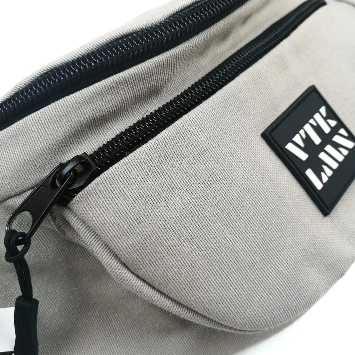 Vatkalimon Black, White and Grey Fanny Pack Set. Men's Crossbody Bag Belt Beg For Women Gym Essentials Women Belt Bag for Running Travelling Walking