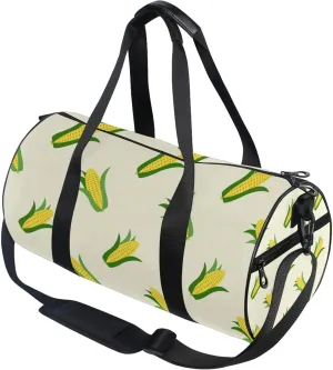 Vegetable Food Corn Gym Duffle Bag Women Men Sports Fitness Bag for Travel Workout Gymnastics Dance Ballet