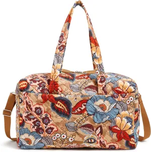 Vera Bradley Performance Twill Large Travel Duffle Bag, Botanical Beauty