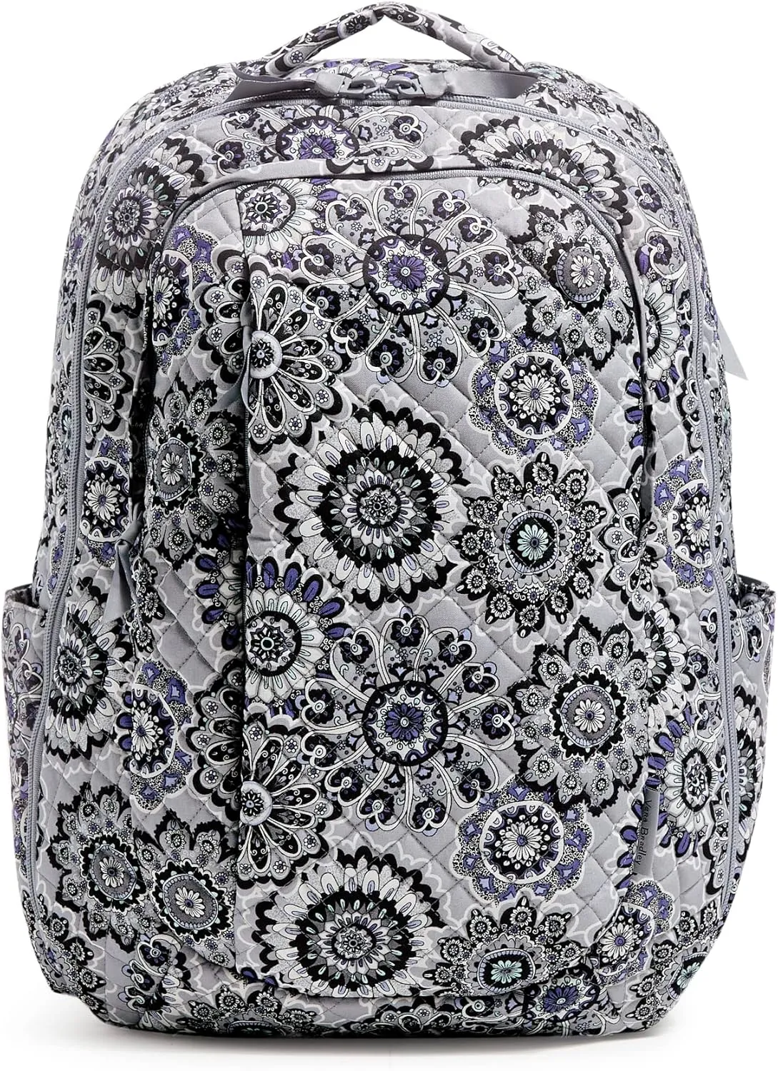 Vera Bradley Women's Cotton Large Travel Backpack Travel Bag, Tranquil Medallion - Recycled Cotton, One Size