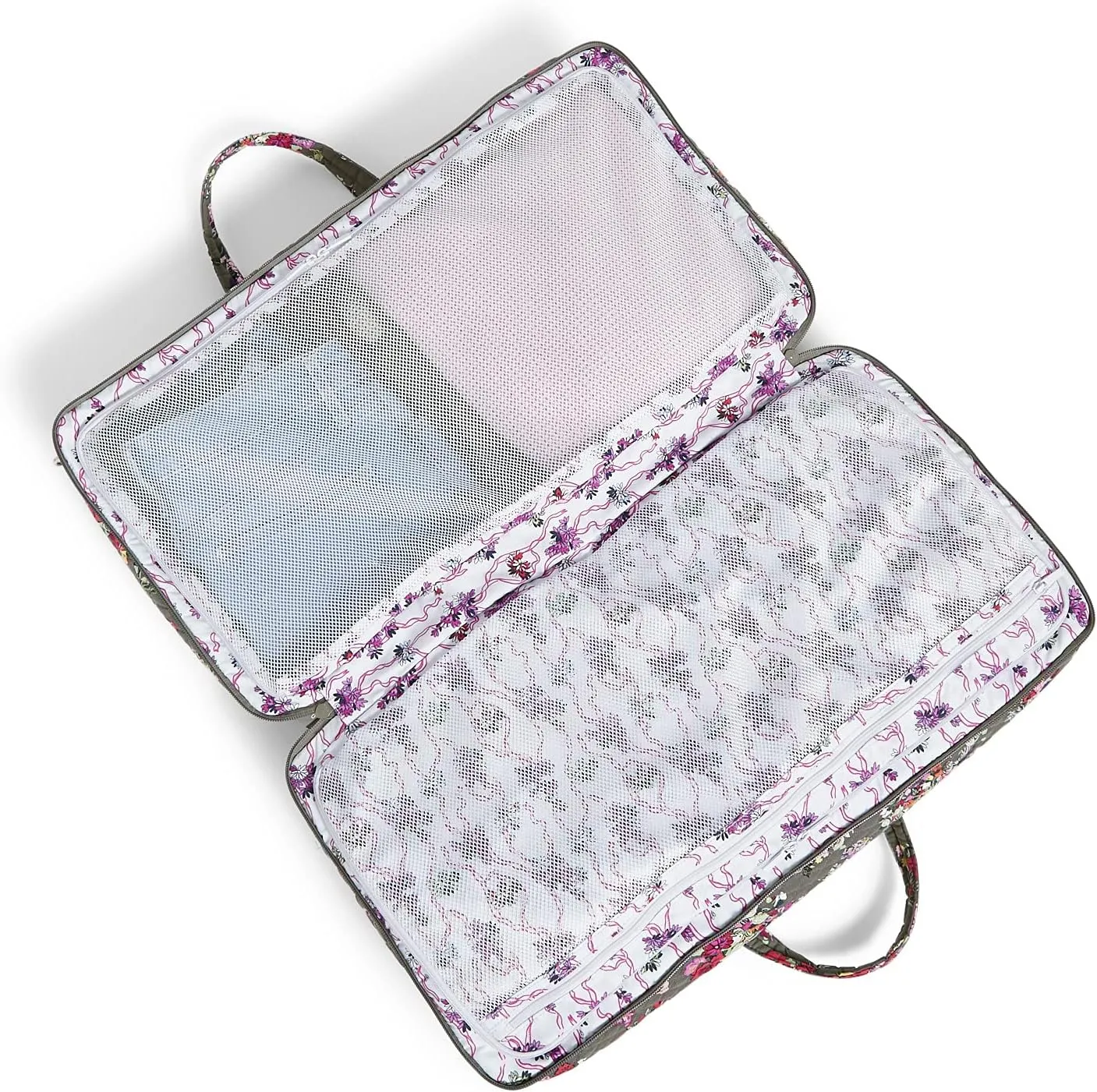 Vera Bradley Women's Cotton Lay Flat Travel Duffle Bag, Hope Blooms, One Size
