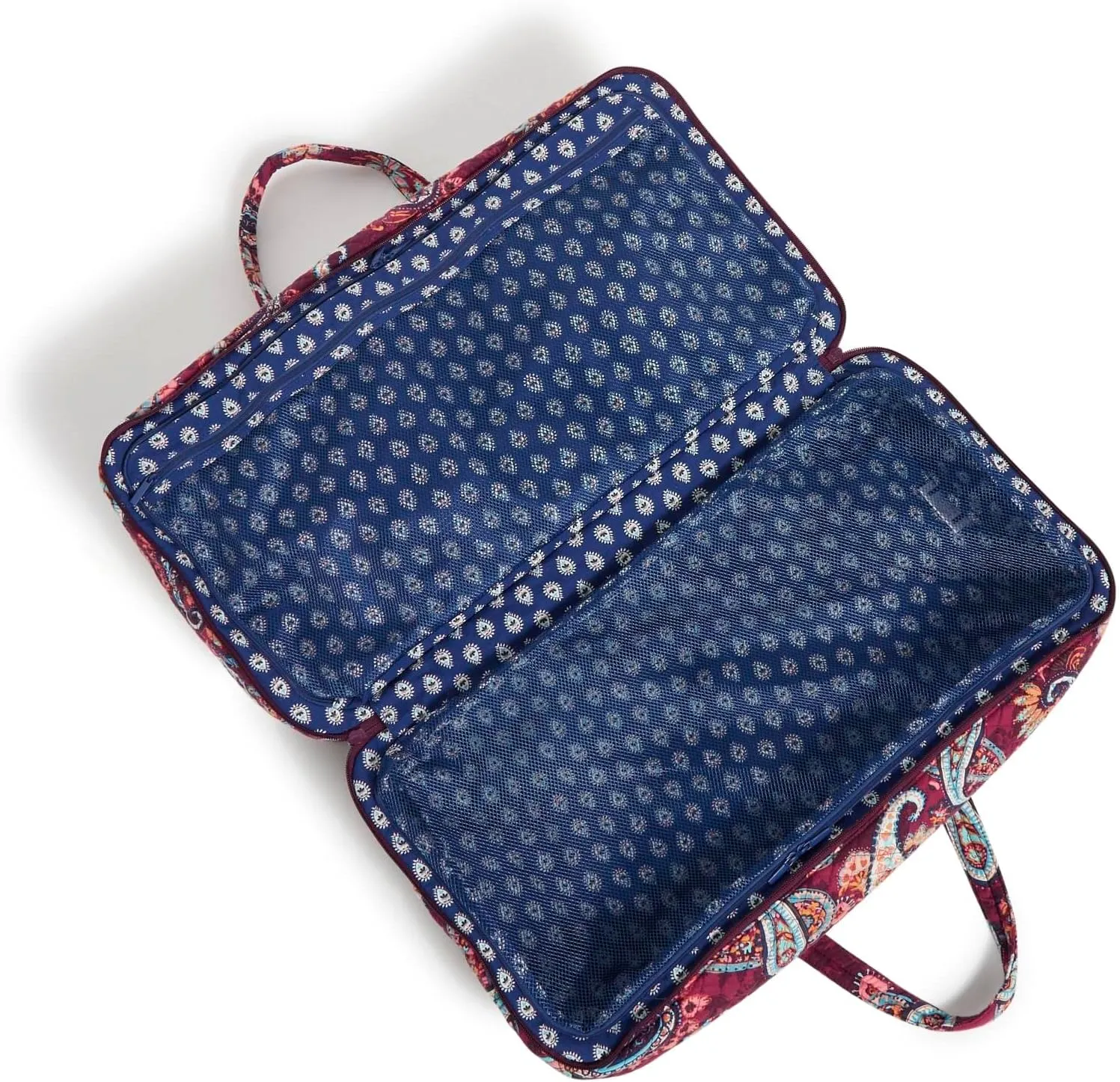 Vera Bradley Women's Cotton Lay Flat Travel Duffle Bag, Paisley Jamboree, One Size