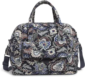 Vera Bradley Women's, Cotton Utility Travel Bag, Java Navy Camo - Recycled Cotton, One Size