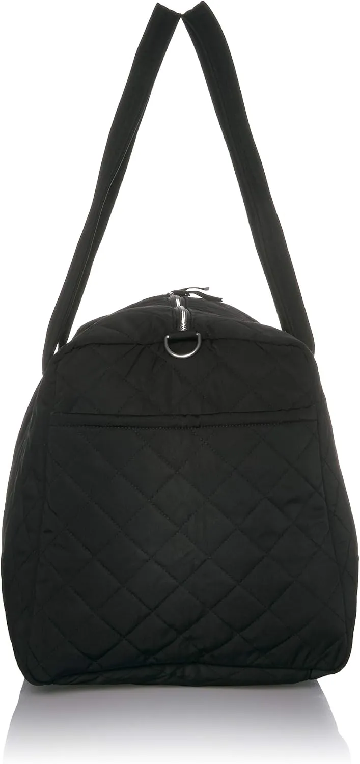 Vera Bradley Women's Performance Twill Large Travel Duffle Bag, Black, One Size