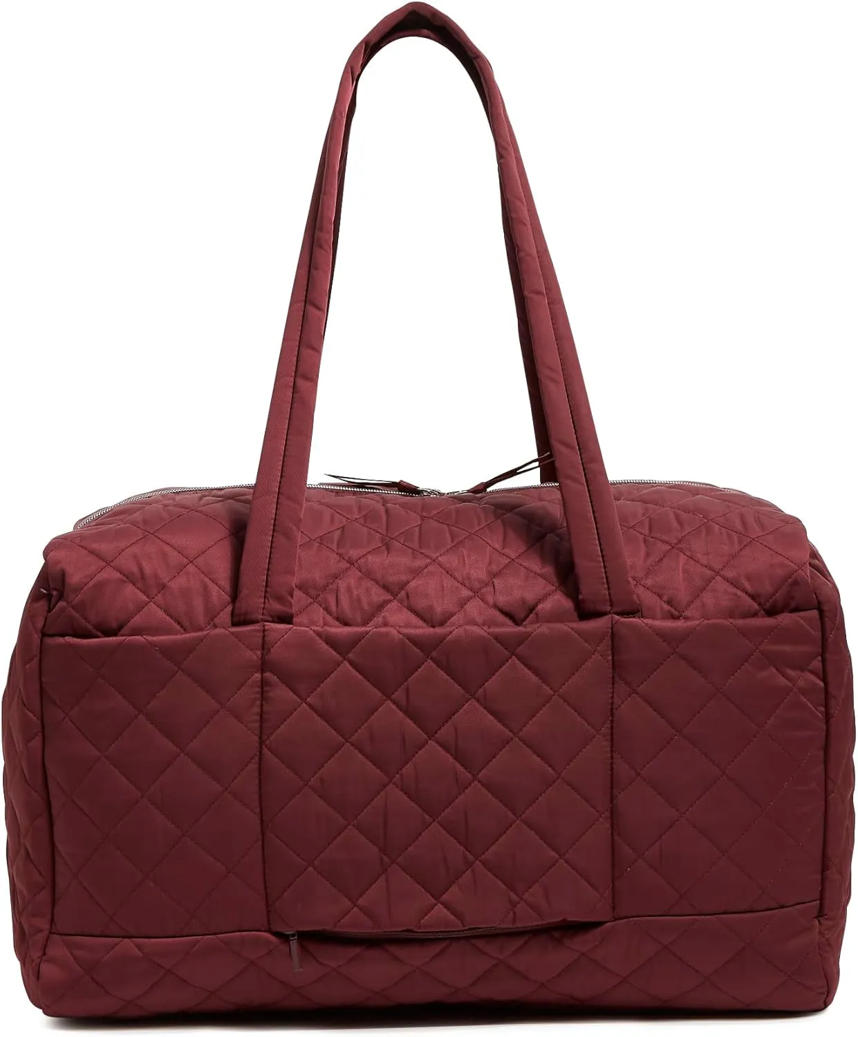 Vera Bradley women's Performance Twill Large Travel Duffle Bag, Raisin, One Size