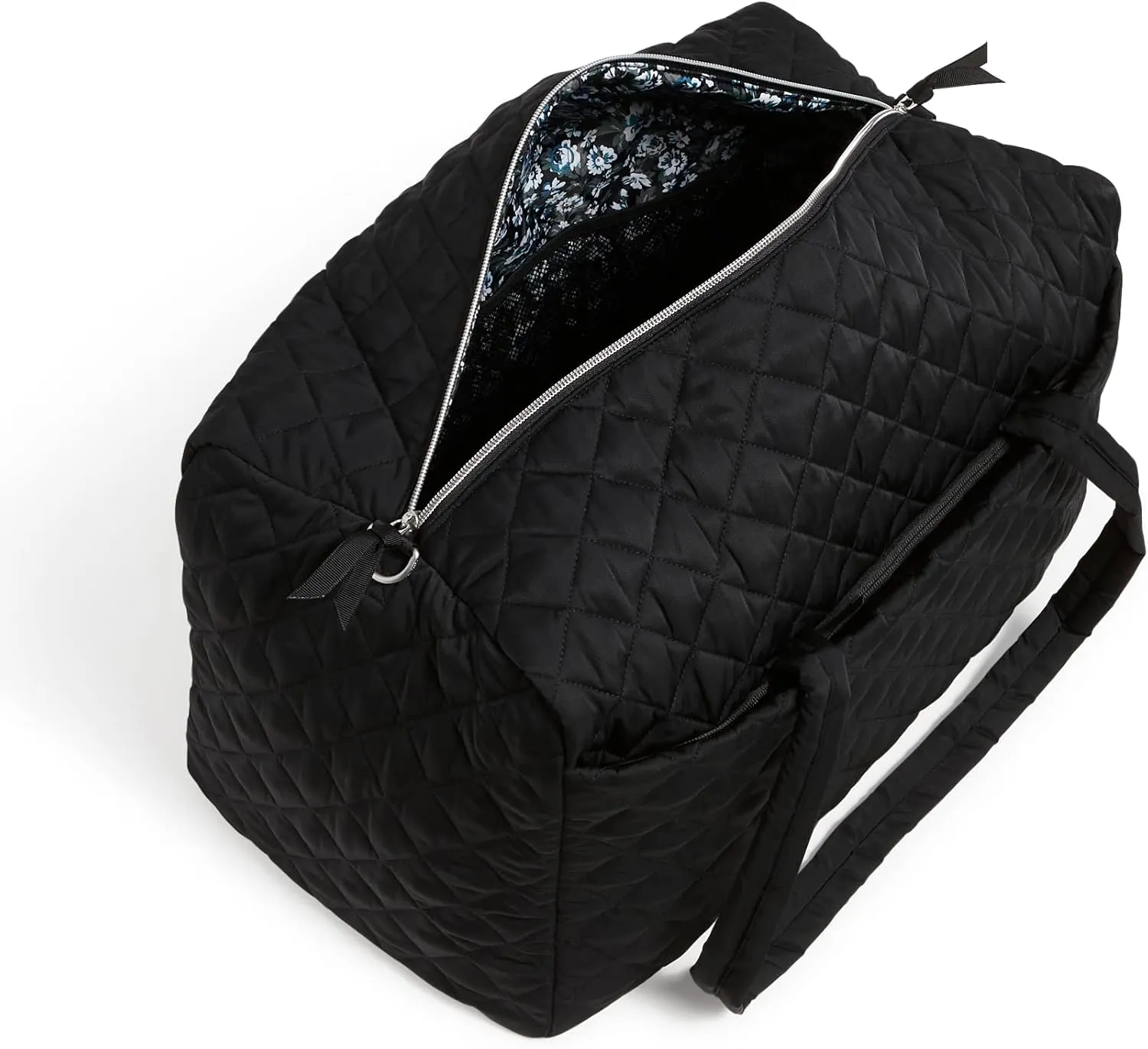 Vera Bradley Women's Performance Twill Large Travel Duffle Bag, True Black, One Size