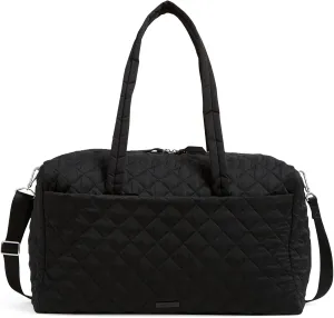 Vera Bradley Women's Performance Twill Large Travel Duffle Bag, True Black, One Size
