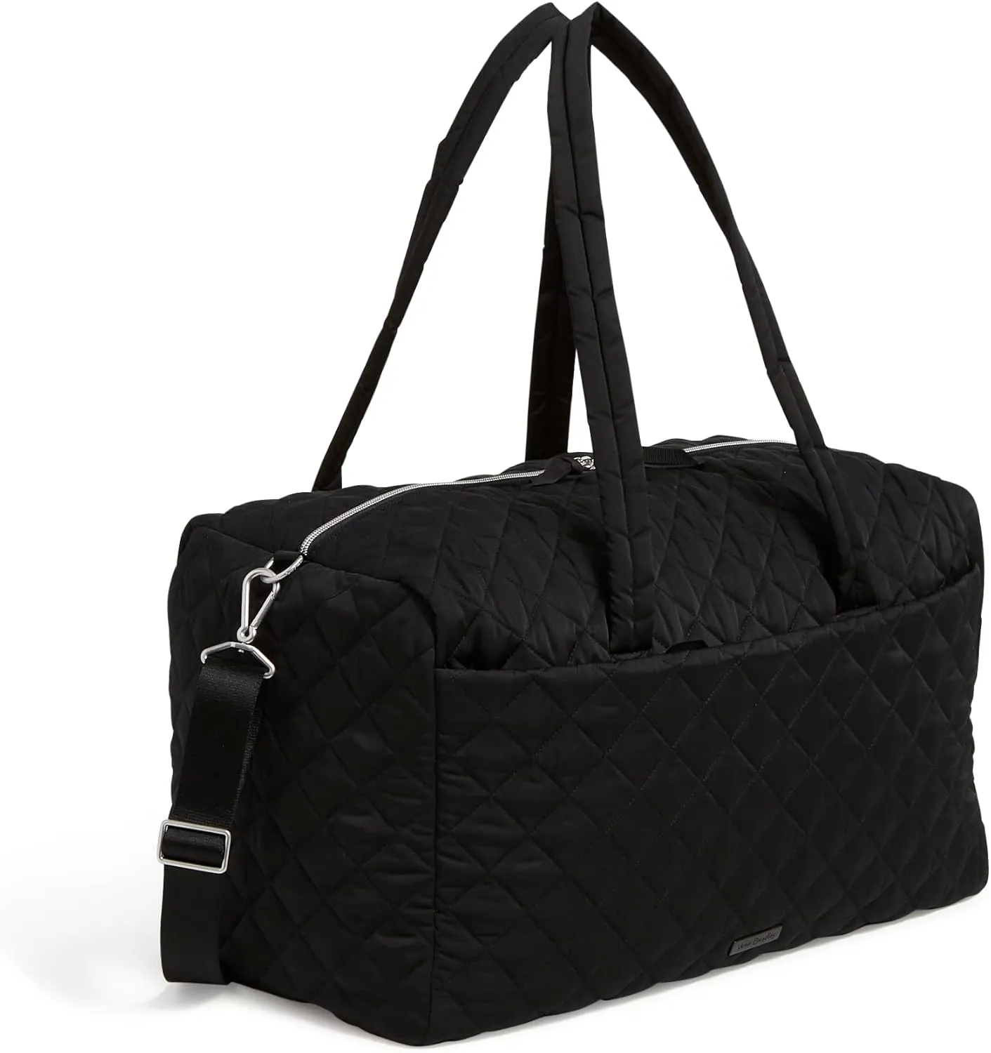 Vera Bradley Women's Performance Twill Large Travel Duffle Bag, True Black, One Size