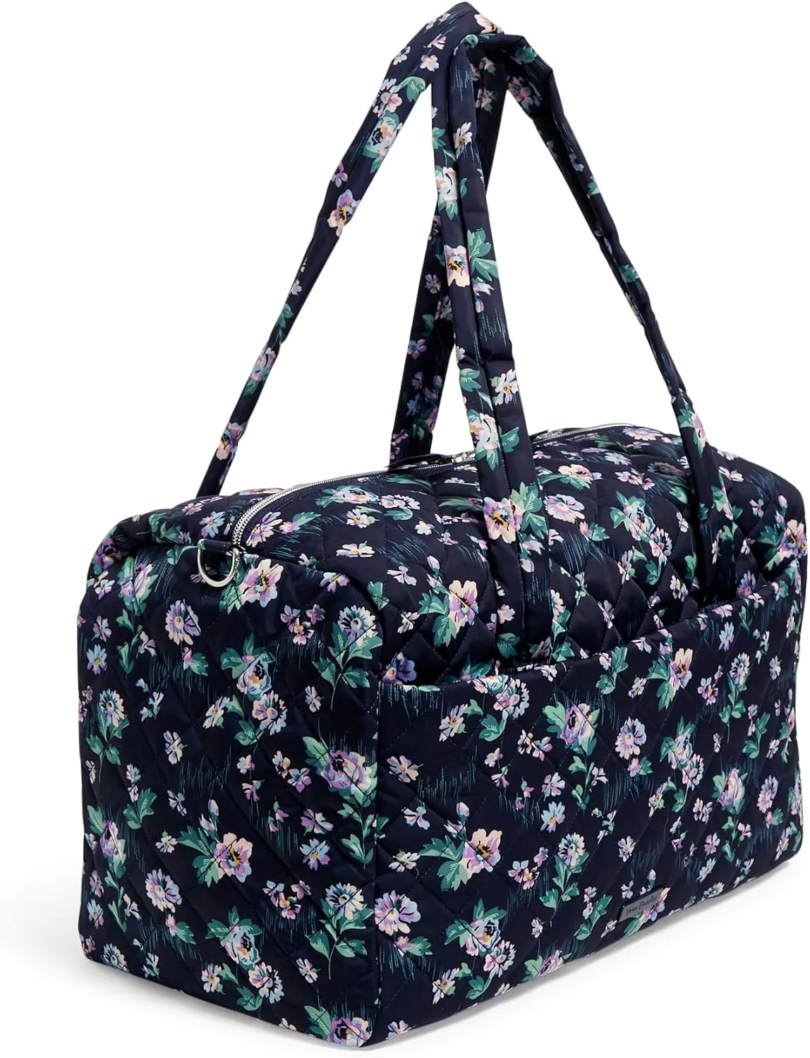 Vera Bradley Women's Performance Twill Medium Travel Duffle Bag, Navy Garden, One Size
