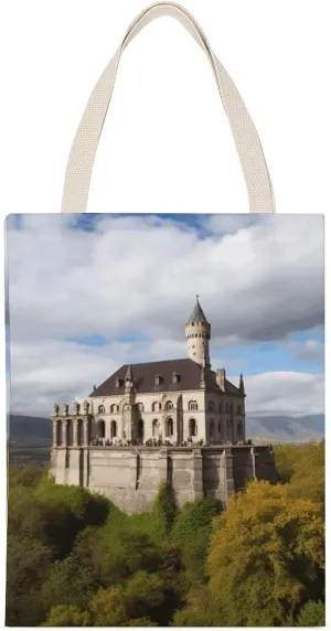 Versatile Tote Bag, Historical Monuments of Armenia Print All-purpose Tote Bag Canvas Tote Bag Fashion Canvas Bag Multipurpose Canvas Bag