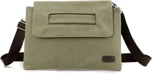Vintage Men's Shoulder Bag Canvas Crossbody Bag Multifunctional Briefcase Tote Handbag Casual Top Handle Bag