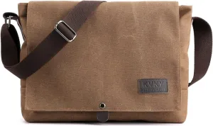 Vintage Men's Shoulder Bag Canvas Tote Handbag Crossbody Bag Casual Top Handle Bag