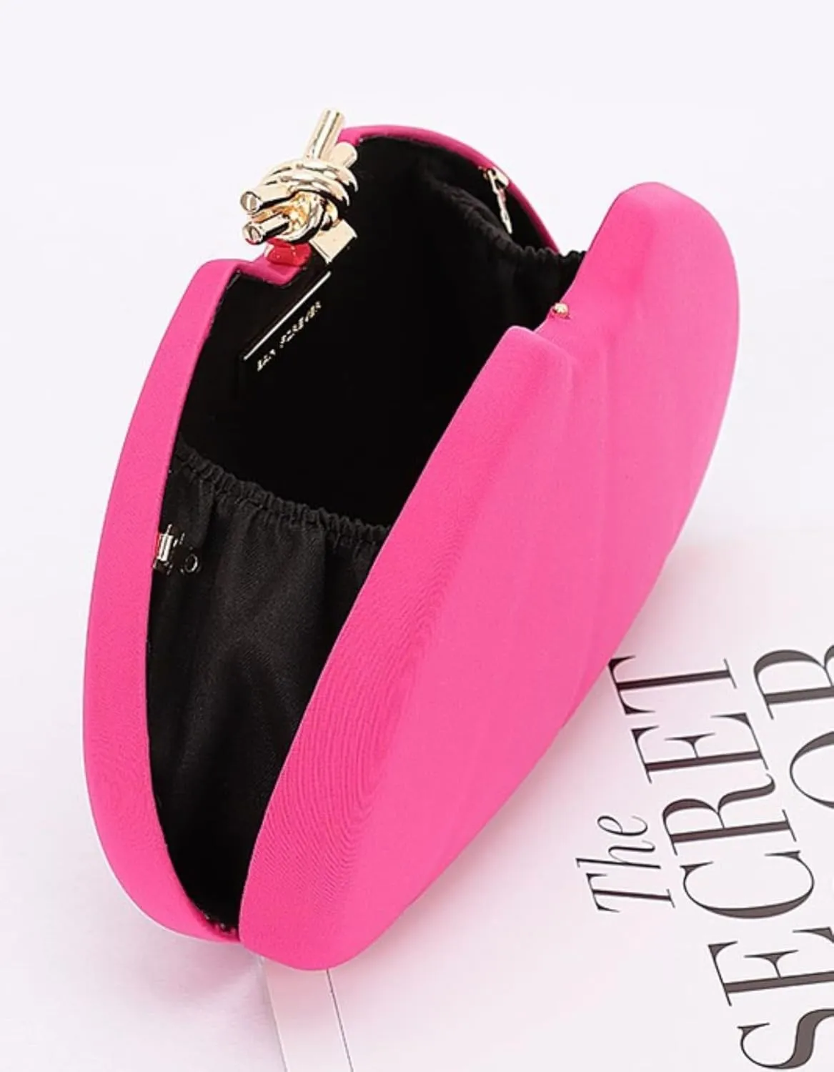 Vintage Satin Iconic Box Clutch Swing Bag Evening Bag for Women with Gold Chain Formal Wedding Bridal Purse Party Handbag