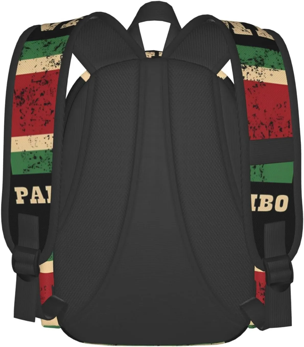Vintage Suriname Surinamese Flag Casual Backpack Large Capacity Travel Backpacks Laptop Daypack Commuter Rucksack Adjustable Strap Sports Bags for Hiking Biking