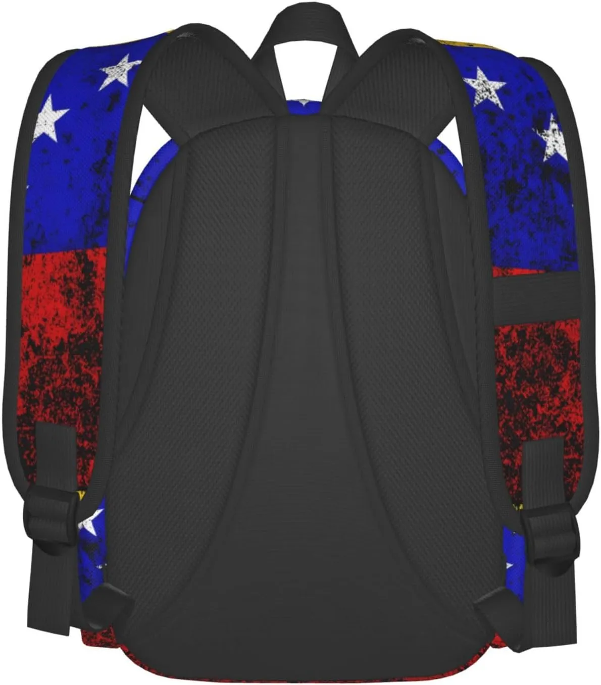 Vintage Venezuelan Venezuela Flags Casual Backpack Large Capacity Travel Backpacks Laptop Daypack Commuter Rucksack Adjustable Strap Sports Bags for Hiking Biking