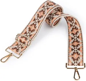 Viva Terry Adjustable Crossbody Guitar Strap Replacement for Women's Handbags and Purses (Light pink bag shoulder strap)