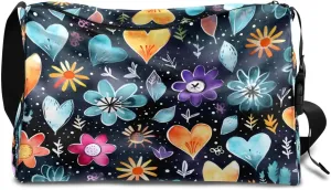 Weekend Bag Abstract Colorful Exquisite Prints Lightweight Carry On Duffel Bag Waterproof Gym Bag Pu Leather Duffle Bag for Workout Travel Sport