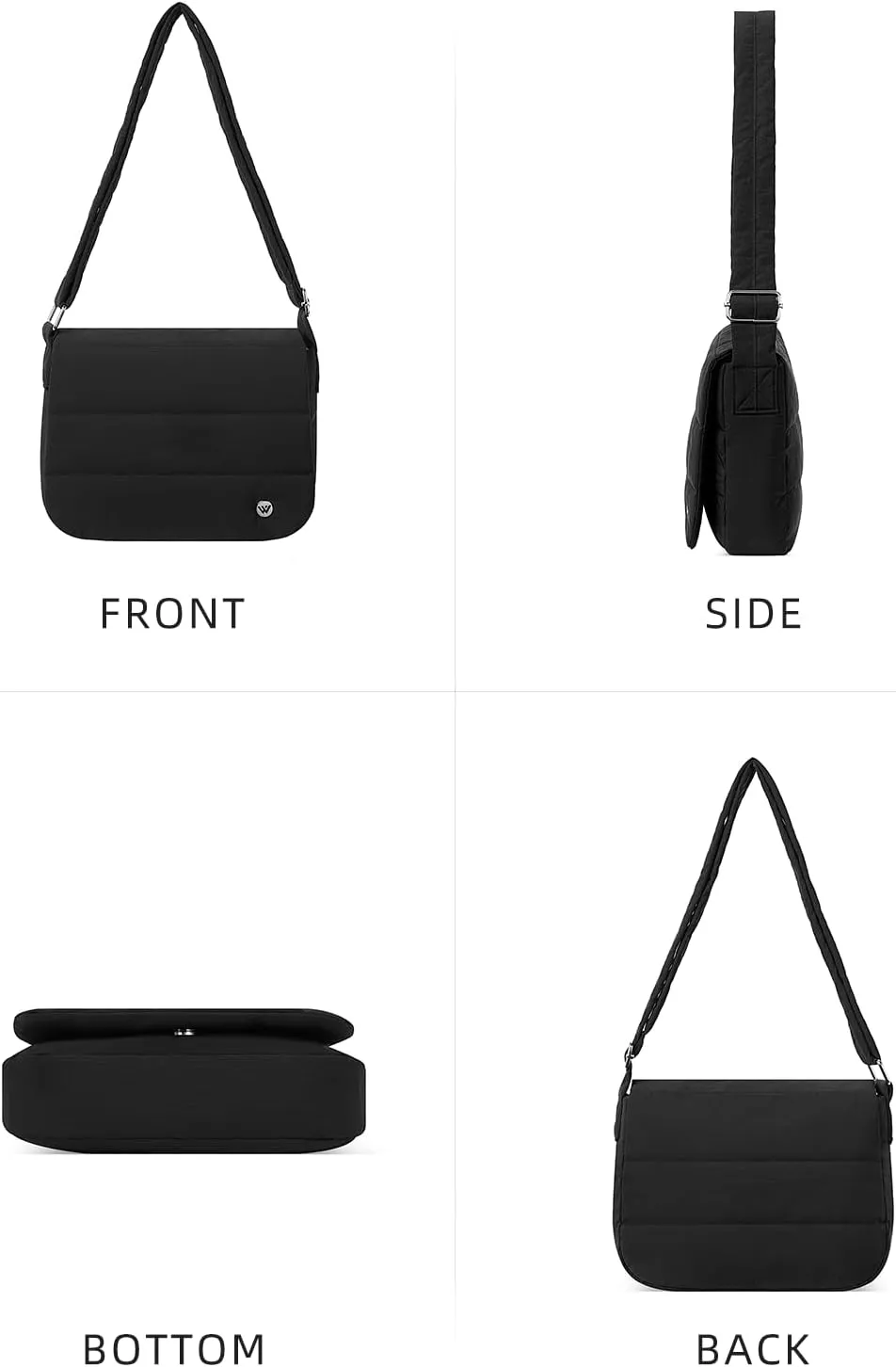 WESTBRONCO Small Crossbody Bags for Women Nylon with Adjustable Strap, Mini Crossbody Purse, Shoulder Bag Traveling Workout