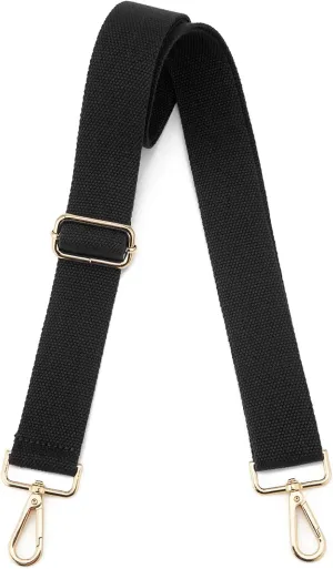 Wide Purse Straps Replacement Adjustable Crossbody Gold Hardware Canvas Shoulder Strap For Women