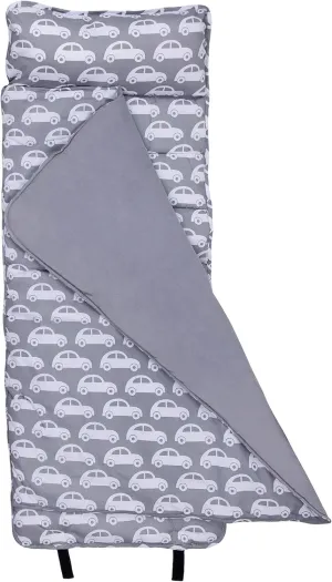 Wildkin Kids Original Nap Mat – Cozy Kids Sleep Mat with Pillow, Ideal for School & Travel - Cars