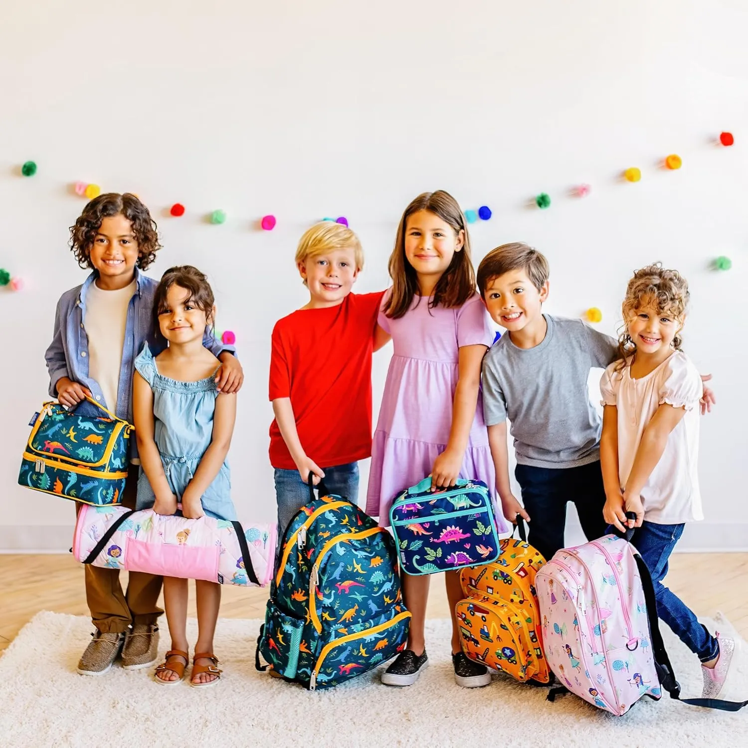 Wildkin Kids Original Nap Mat – Cozy Kids Sleep Mat with Pillow, Ideal for School & Travel - Heroes