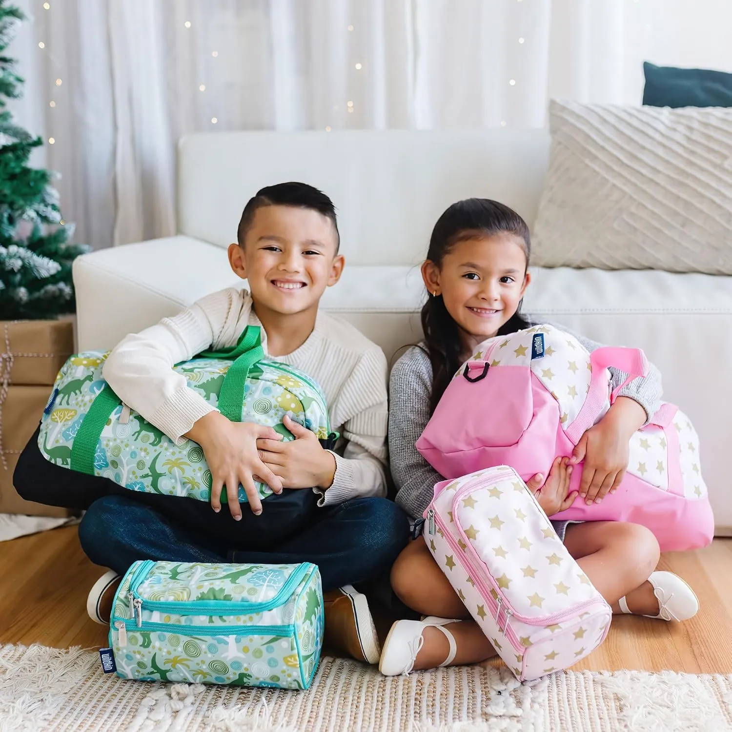 Wildkin Kids Overnighter Duffel Bag – Carry-On Size, Ideal for School & Sleepovers – Fairy Garden
