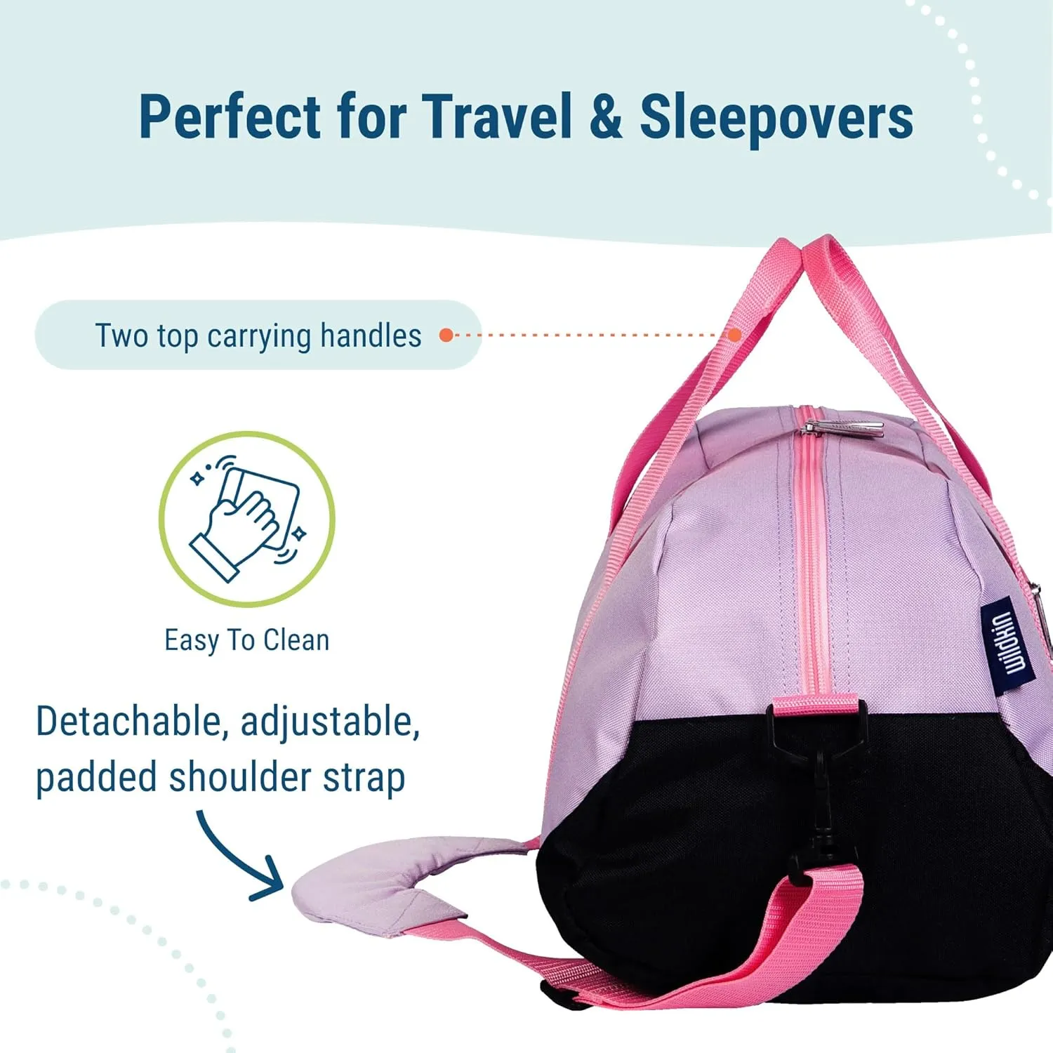 Wildkin Large Compartment and Small Exterior Zipper Pocket