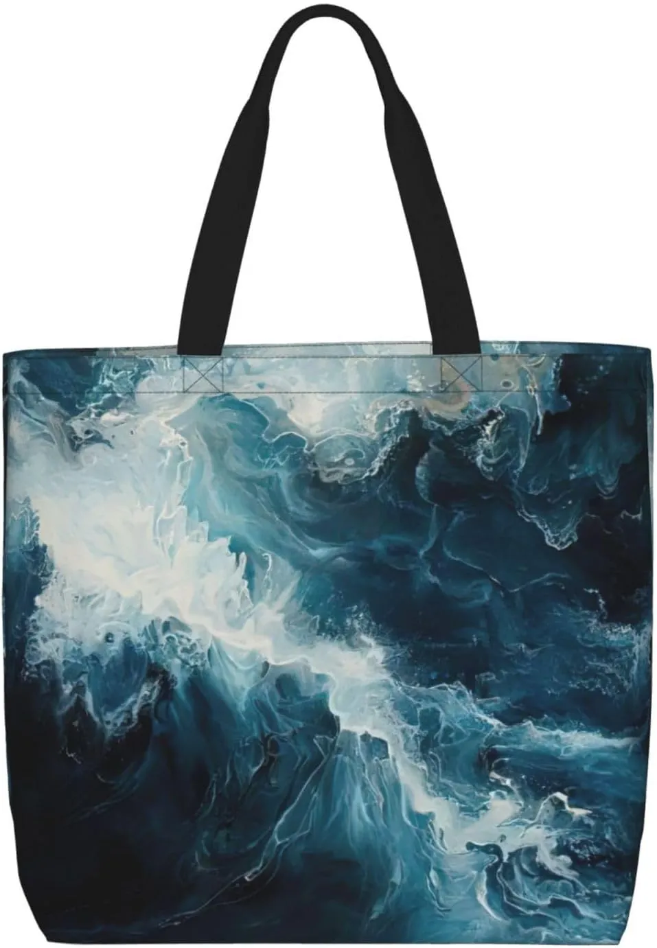 WITHIN THE TIDES Print zipper shoulder bag for women.Beach,travel and daily use,lightweight,stylish