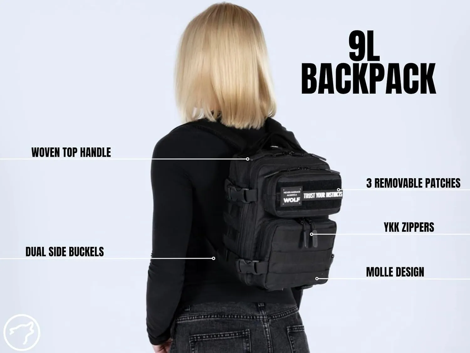 WOLFpak 9L Backpack Mini Red Wolf
