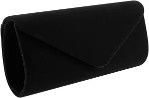 Women Evening Bag Clutch Purse, Handbag With Detachable Chain Strap for Wedding Cocktail Party Velvet Solid Color